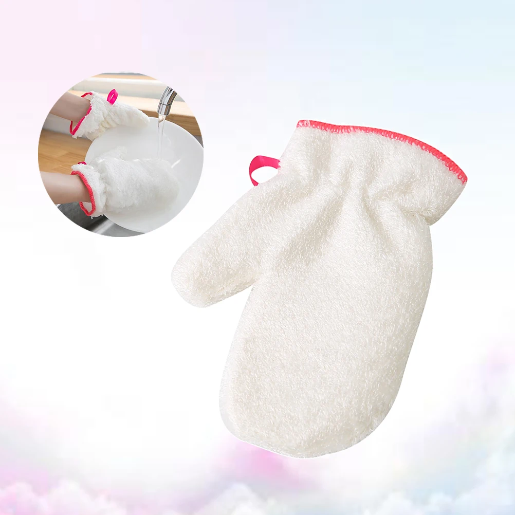

Waterproof Gloves for Cleaning Kitchen Bamboo Fiber Dishwashing Thick Strong EcoFriendly Reusable Car Window Smooth Surface