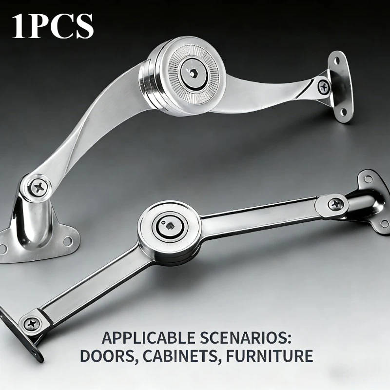 1PCS Zinc Alloy Cabinet Door Stay Adjustable Lid Support Furniture Hinge Hardware for Kitchen Cabinet Wardrobe