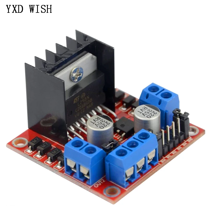 10PCS Dual H Bridge DC Stepper Motor Drive Controller Board L298N Stepper Motor Module Smart Car Breadboard High Power L298