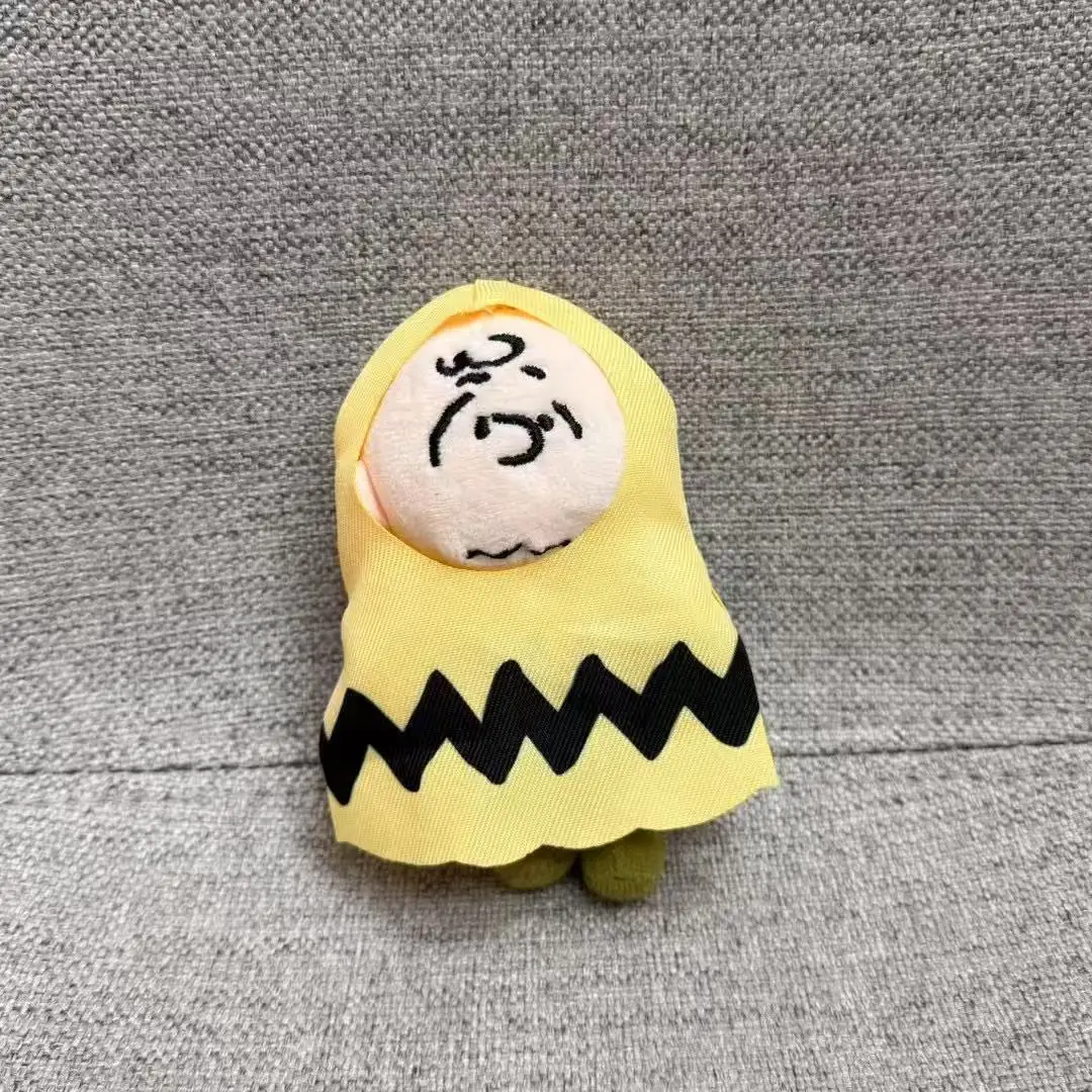 Snoopy Charlie Olaf Halloween Ghost Mask Plush Keychain Cute Cartoon Dog Doll Bag Pendant Stuffed Toy Gift for Kids Girls Fans - view 5