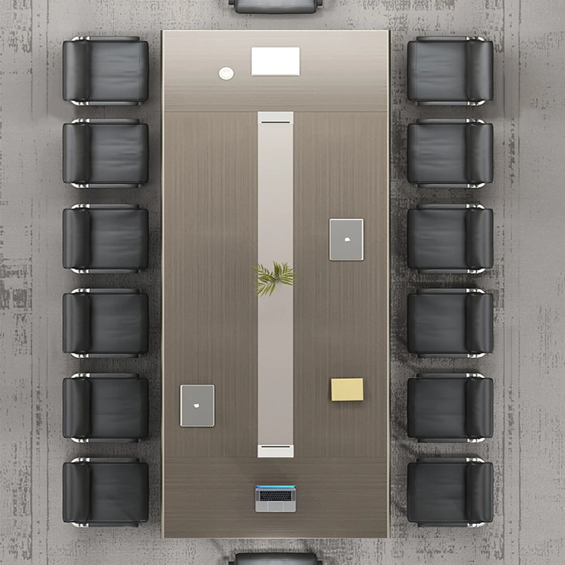 

Rectangle Wooden Meeting Boardroom Tables Modern Conference Table Meeting Table for 10-20 Person