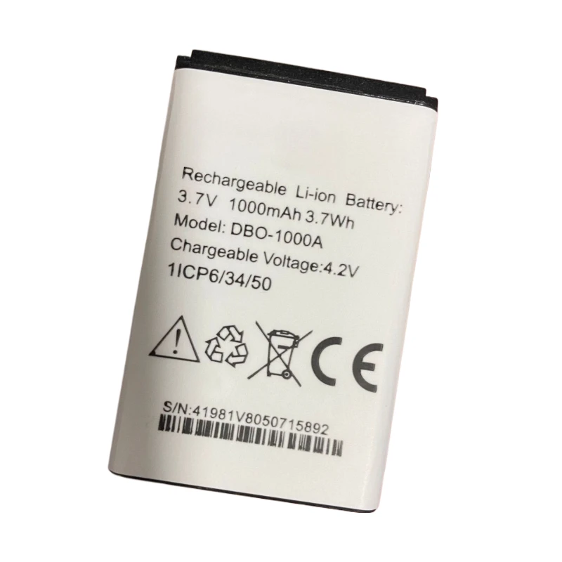 جديد جودة عالية DBO-1000A بطارية الهاتف المحمول 3.7 فولت 1000 مللي أمبير 3.7Wh ل DORO 1372 2404 1370 بطارية ليثيوم قابلة للشحن #4