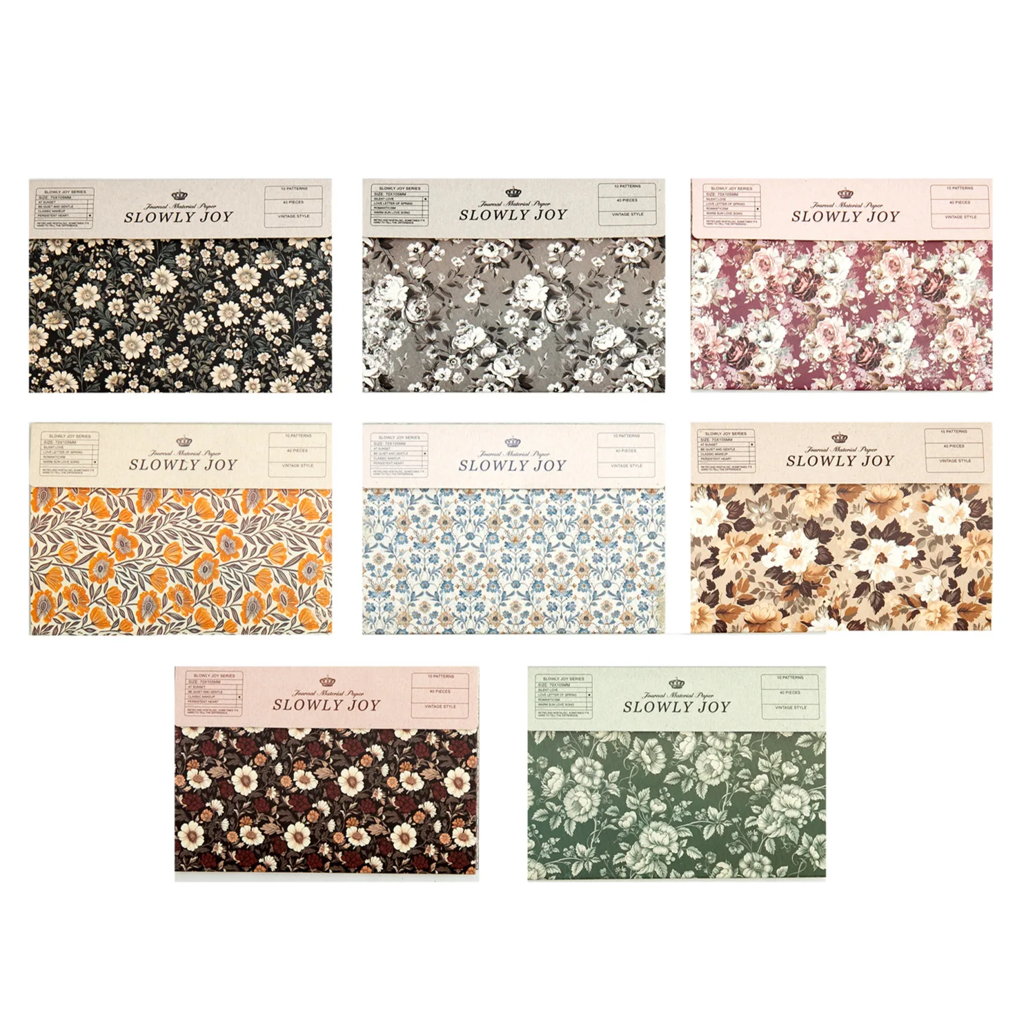 55 unids/lote, Bloc de notas, Material de papel, rejoicado lento, diario basura, álbum de recortes, papel de decoración de fondo Retro
