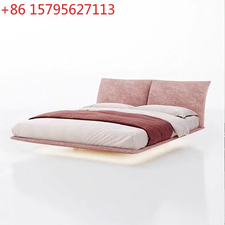Master bedroom: wedding bed, internet-famous double bed, chenille fabric bed