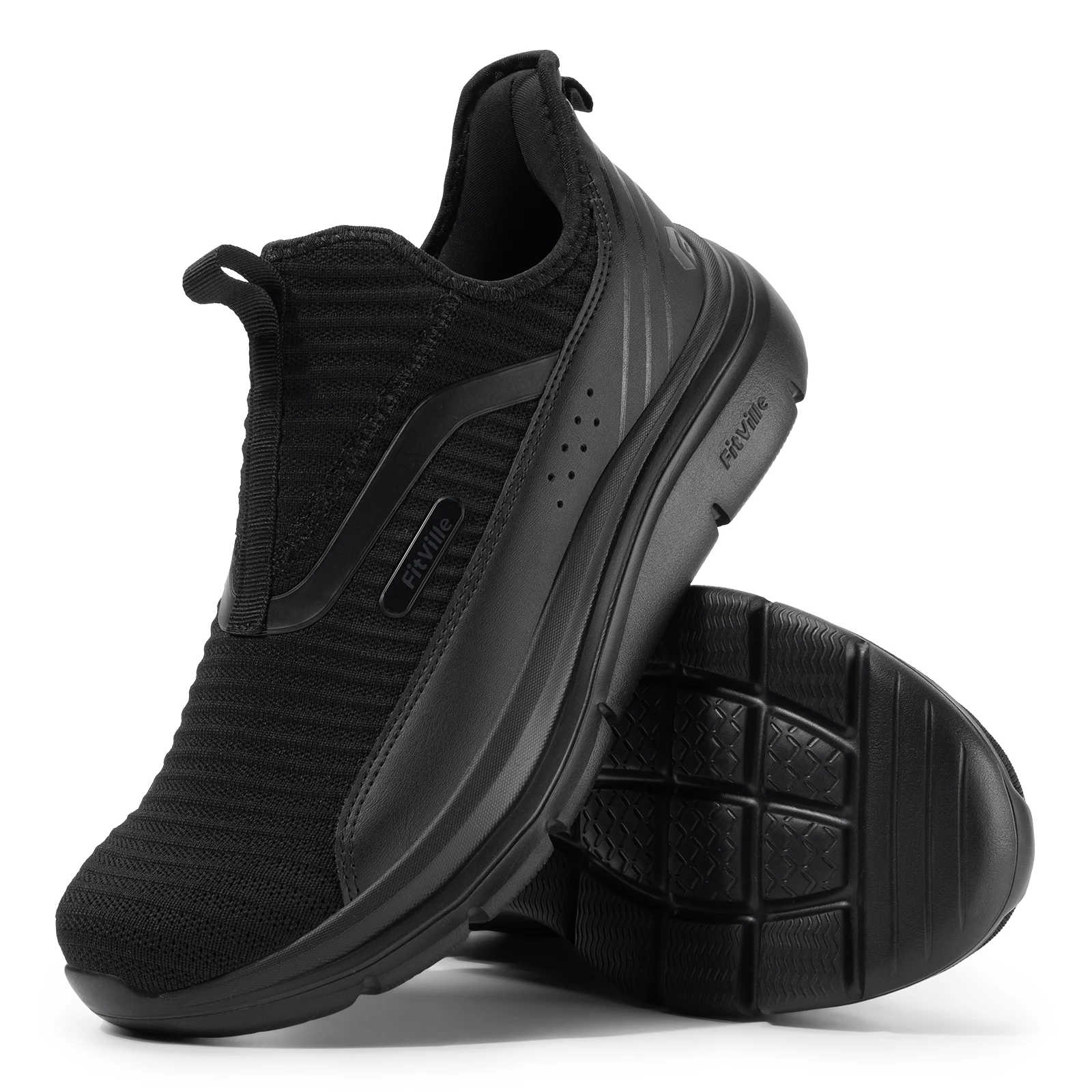 Fitville-Chaussures de course respirantes pour hommes, chaussures de marche de fitness, chaussures de sport décontractées, légères, larges, extérieur, rencontre