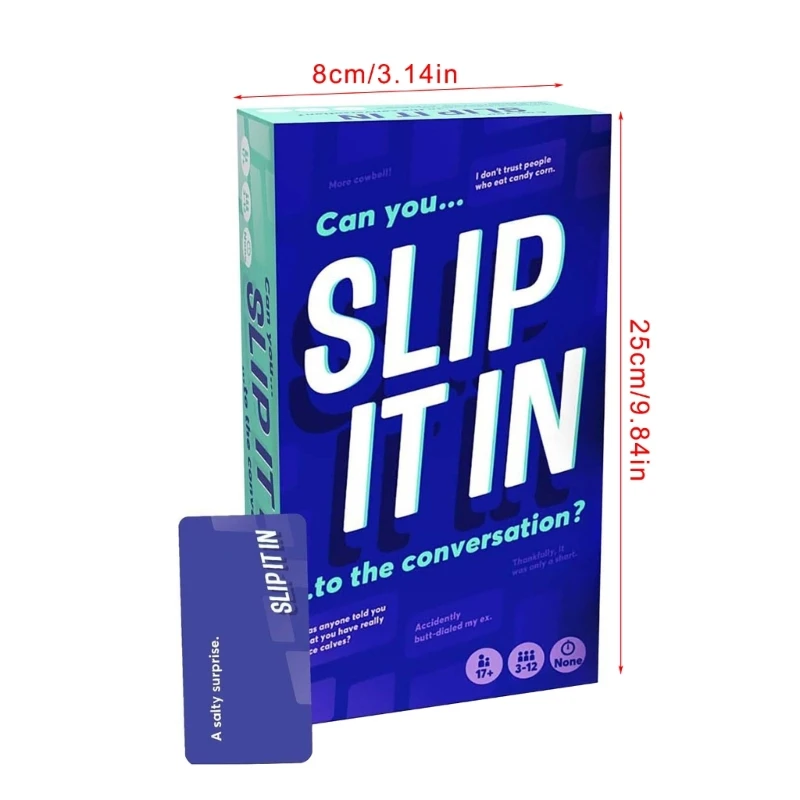 Fun Slip It in Card Game Perfect for Social Girls Gathering Group Challenges