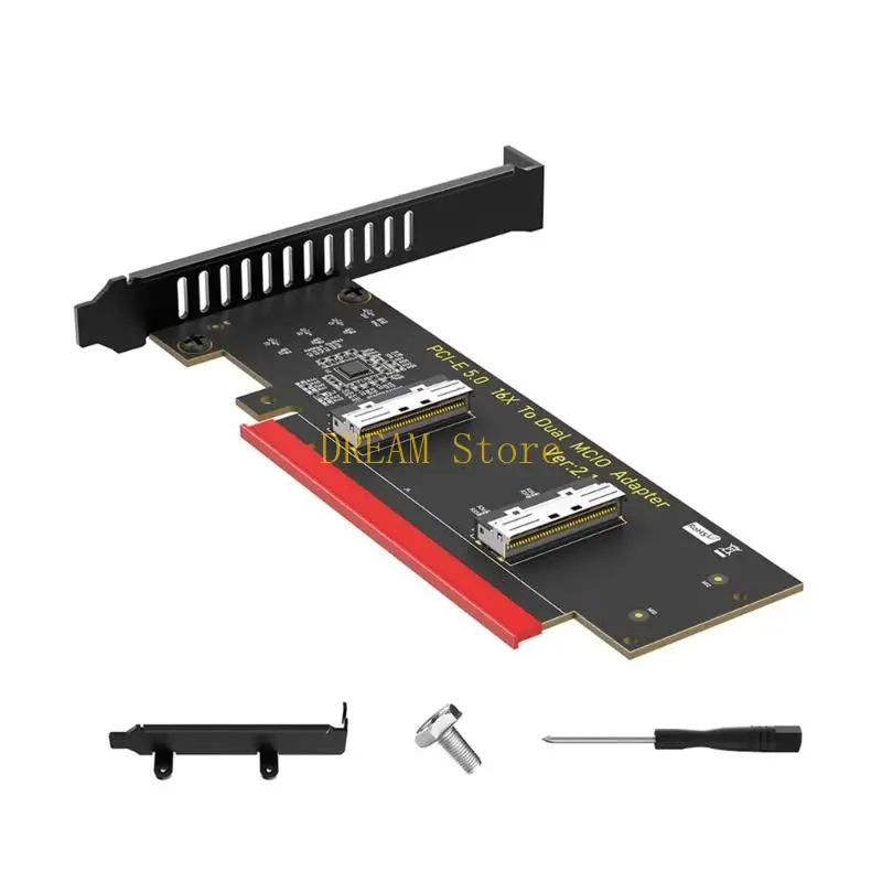 PCIe 5.0 X16 Slot Adapters Offering Two MCIOs Port For Flexible Expansion Best Sale