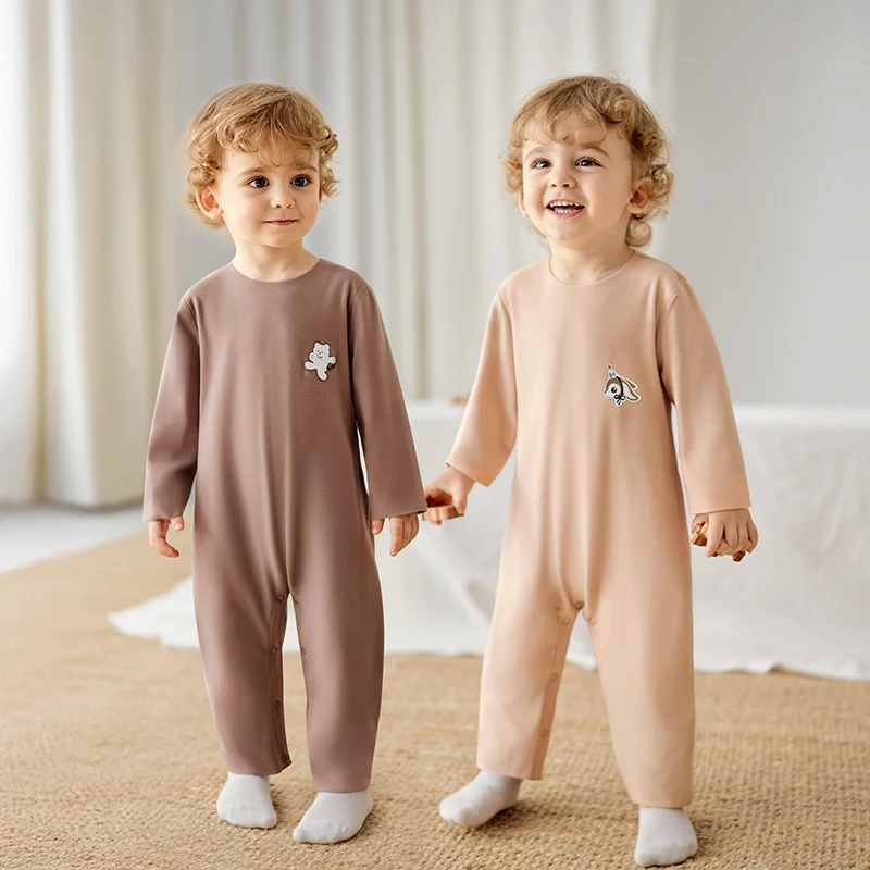 

Детский комбинезон-слип OOYUN для осени и зимы – теплый флисовый комбинезон-ромпер на флисовой подкладке, утолщенная домашняя одежда для мальчиков и девочек