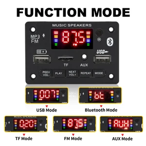 MP3 decoder plate for car, Bluetooth 5.0, 2*40W 80W amplifier, 12V audio breeder, FM radio module, TF USB MIC, recording call, DIY 8 Main Sales Bluetooth Plate amplified - №6