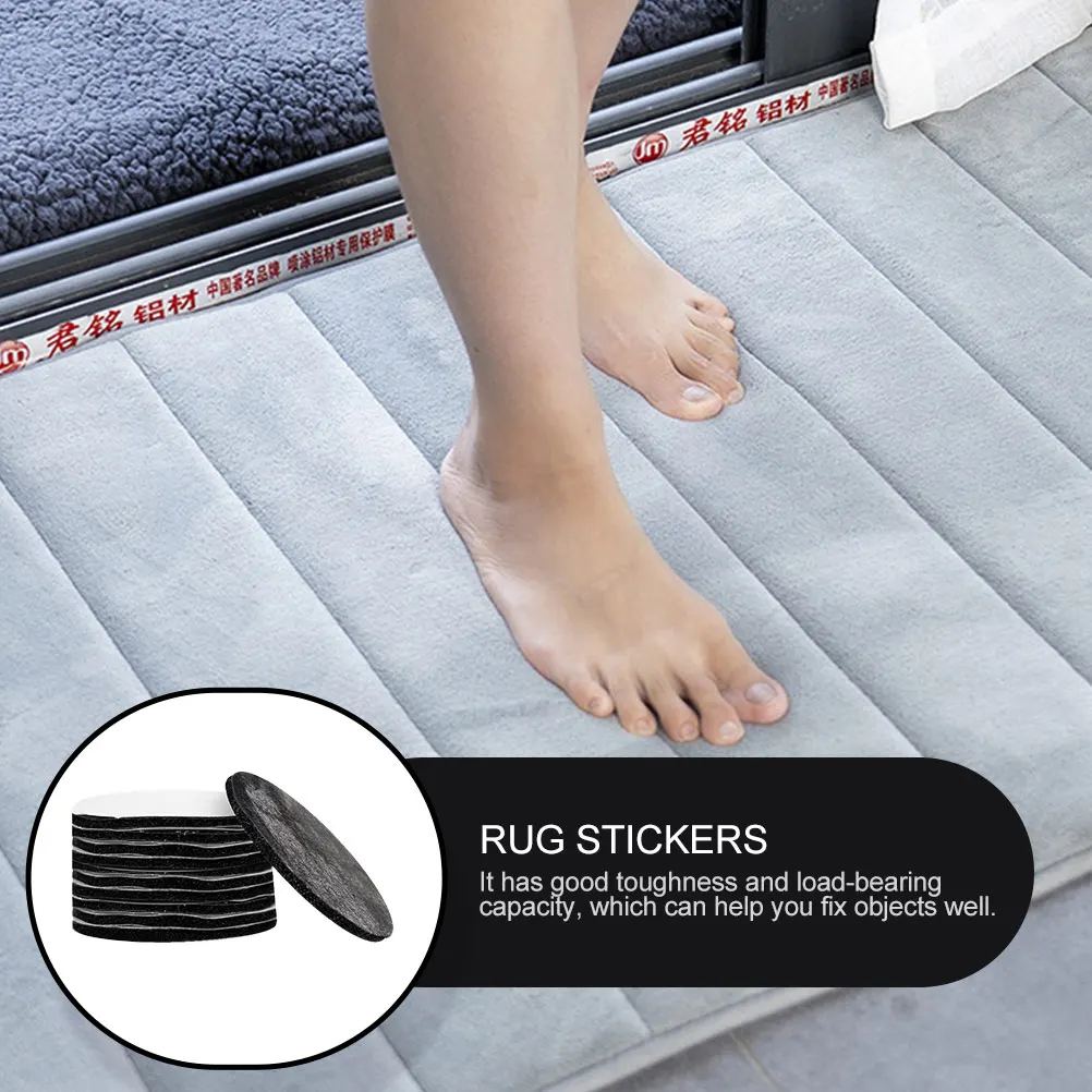 

5 Sets Pcs Non slip Sofa Floor Mat Fixing Decal Cushion Fixator Black PVC Rug Stickers Carpet Floor Mat Bath Room Anti slip Pad