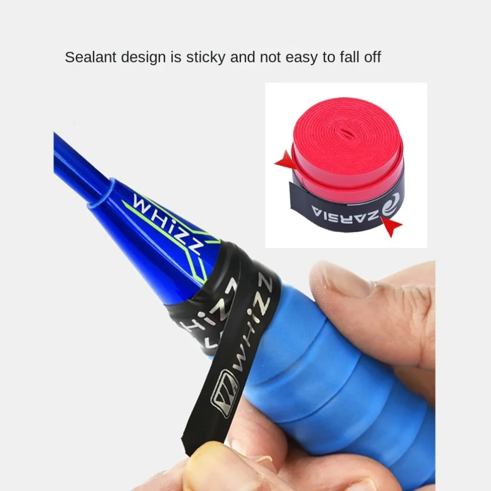 

Амортизирующая противоскользящая лента для теннисной ракетки, лента для ручки для бадминтона, противоскользящая теннисная ручка, повязка на повязку для падела, красочная