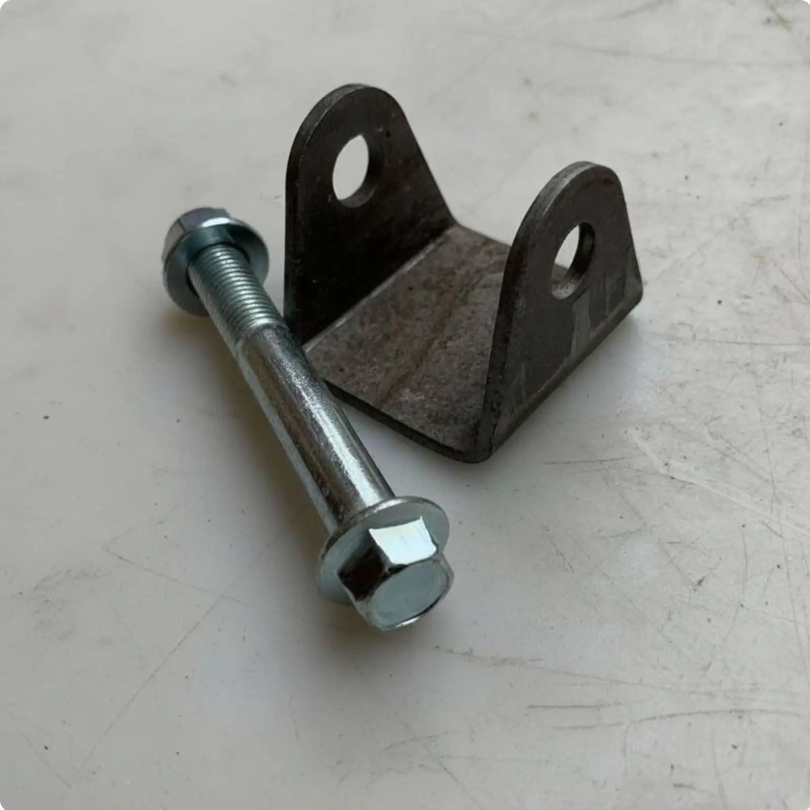 Robust Steel Suspension Shock Mount Bracket Adjustable Lug Set for DIY Rough Terrain Vehicles