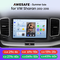 AWESAFE PX9 Car Radio Autoradio for  VW Volkswagen Sharan 2012-2018  Wireless Carplay Screen Android Auto Stereo GPS Navi FM RDS