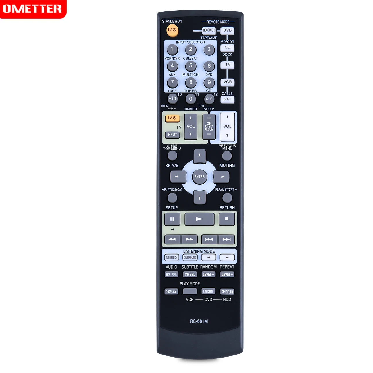 RC-681M OEM Remote Control for Onkyo AV Receiver TX-SR575B SKF-550F HT-R508