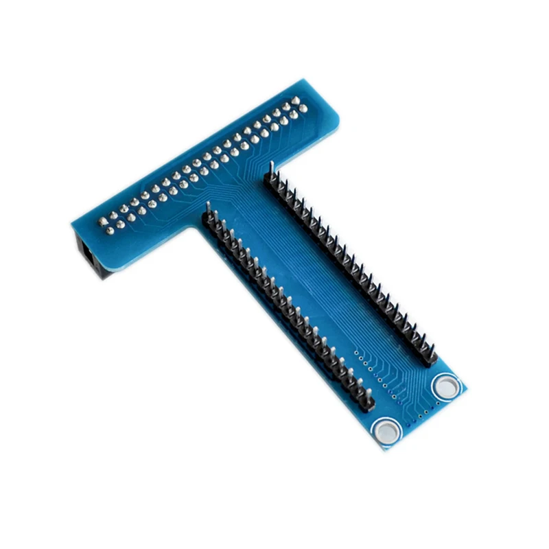 For Raspberry Pi 4 3 B + Accessories T type GPIO expansion board + For Raspberry pi 40P cable Red/blue PCB board