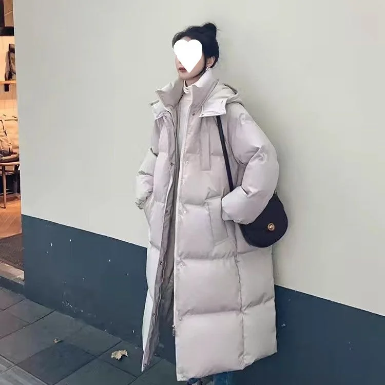 

Женская стеганая парка-пуховик с меховым воротником цвета шампань, с узором Air Rainbow Grid, из био-хлопка, с пышным бантом и металлическим пэчворком, отложной воротник