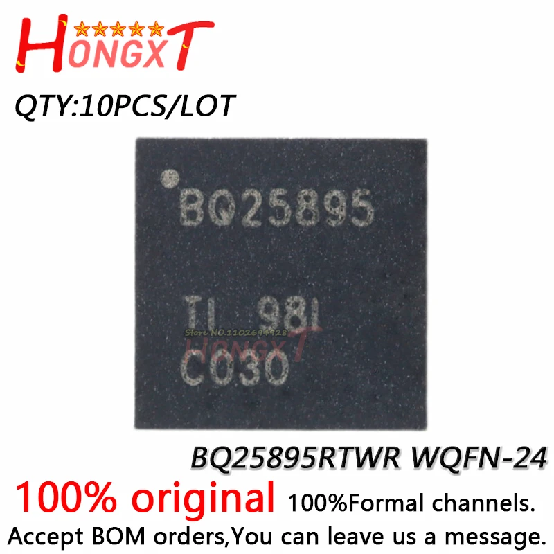 

10PCS 100% NEW BQ25895RTWR WQFN-24.