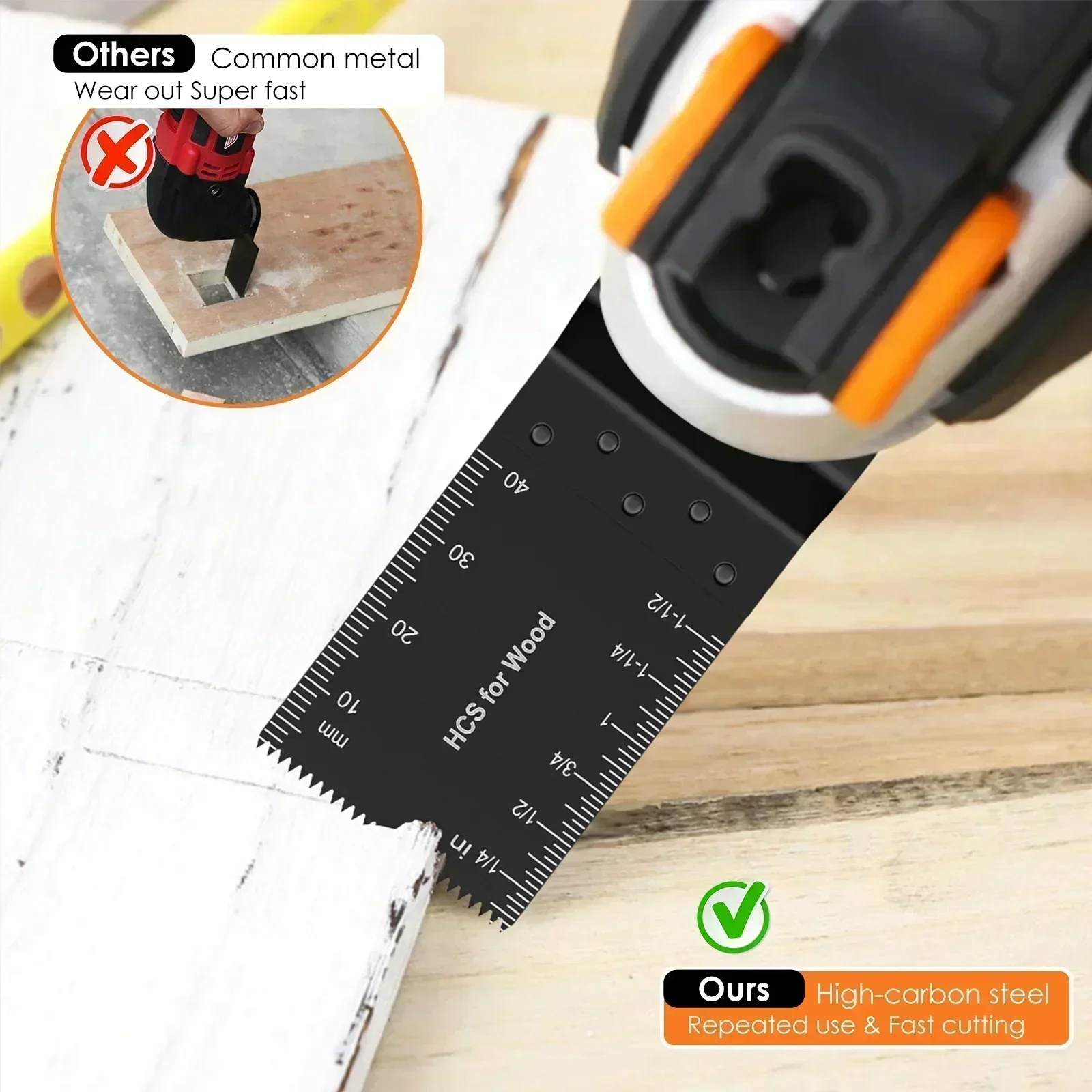 

8/16/24/48 Oscillating Saw Blade Set Multi Tool Blades Oscillating Saw Blade Renovator Multi Cutter Blade For Wood Metal Plastic