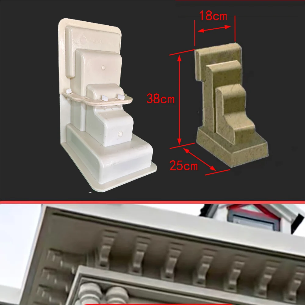 38cm Concrete Corbels Mold Reusable ABS Beam Bracket Mold Cement Casting Corbel Mould for House Exterior Decoration
