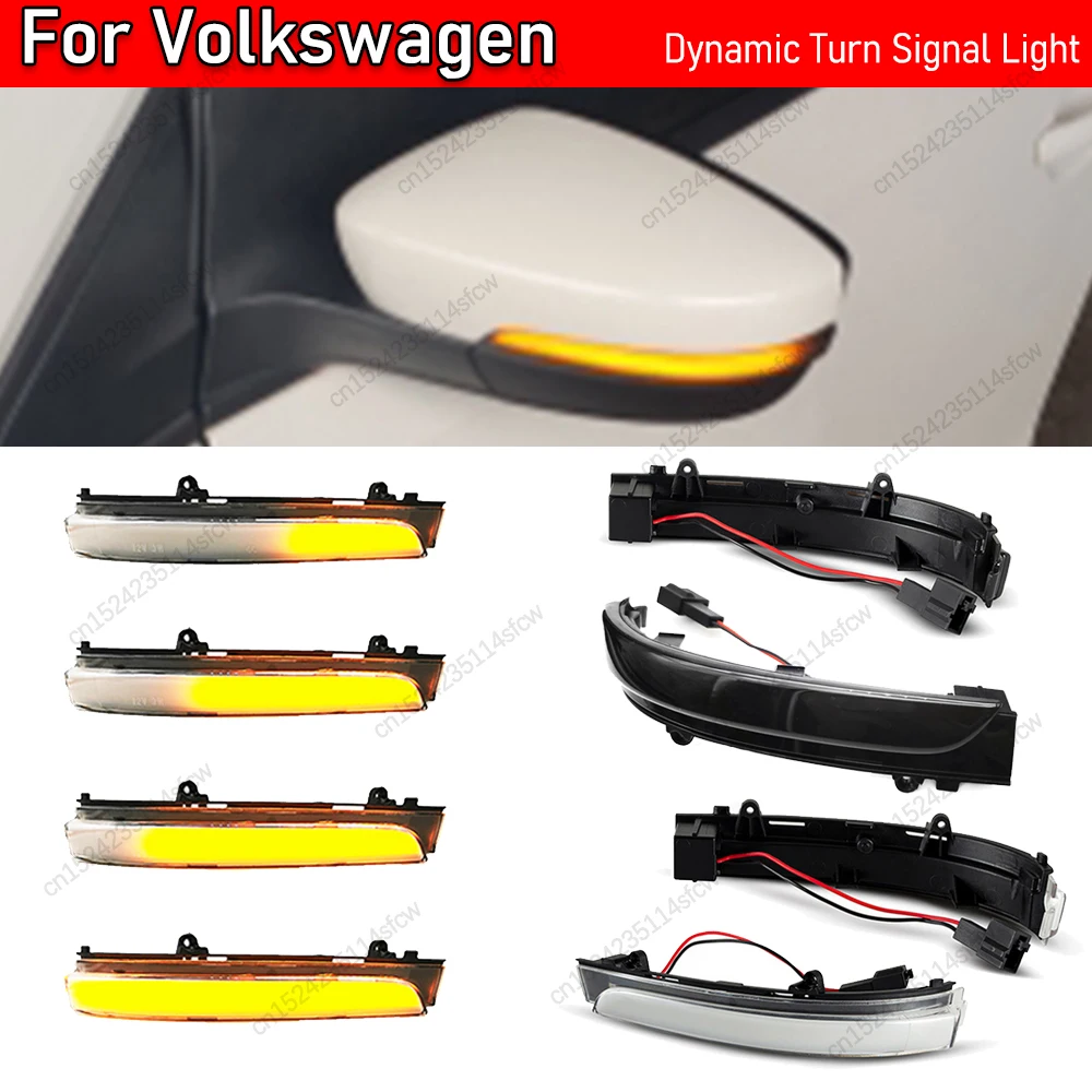 LED Dynamic Turn Signal Light For VW GOL G5 G6 G7 G8 Saviro Voyage Fox Suran Vento Golf MK4.5 Rearview Mirror Indicator Blinker