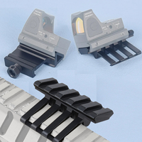 Tactical 5 Slots Angled Offset Picatinny Rail Mount For Rifle AR15 M16 Hunting Mounted RM Red Dot Flashlights Accessories