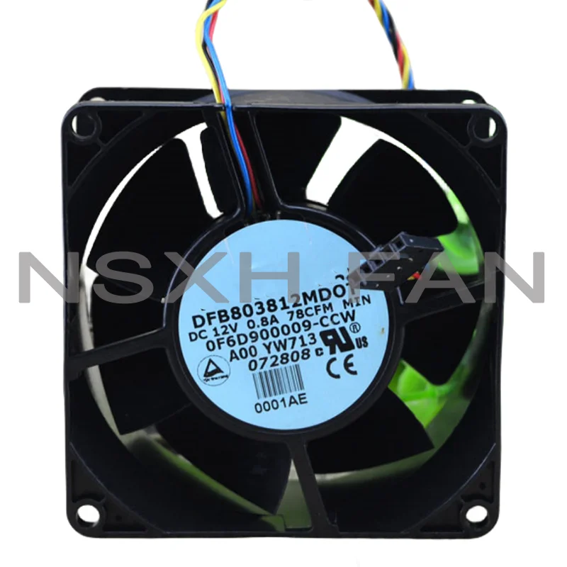 Ventilador FORCEL 8038 PWM Original, DFB803812MDOT, 12V, 0.8A