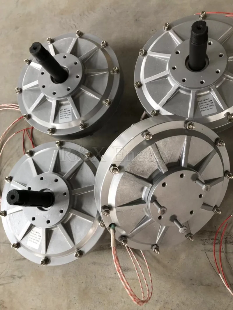 Gold seller 3000w 3kw 1200rpm 110v 220v 240v 380v Inner Rotor AC PMA PMG 3 Phase Low RPM Coreless Permanent Magnet Generator Alt