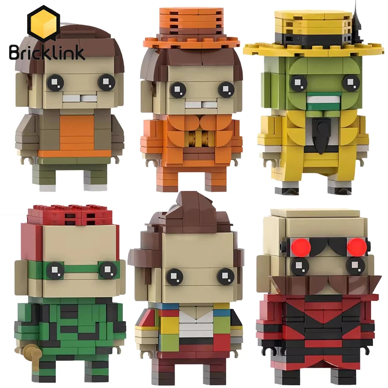 Bricklink Ideas Comedian Jim Carrey Movie Character Brickheadz Sets Dumb and Dumber Mask Eggmans Building Blocks Kid Toys Gift