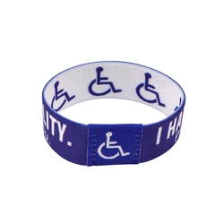 Disability Logo Women Men Bracelets on Hand Bangles With Designer Charms Jewelry Stretch Wristband Bracelet Accessories