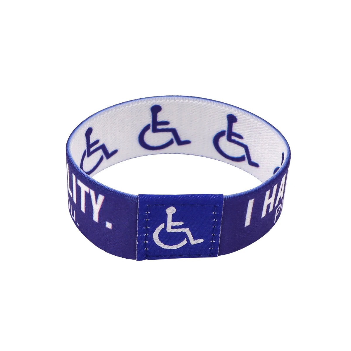 Disability Logo Women Men Bracelets on Hand Bangles With Designer Charms Jewelry Stretch Wristband Bracelet Accessories