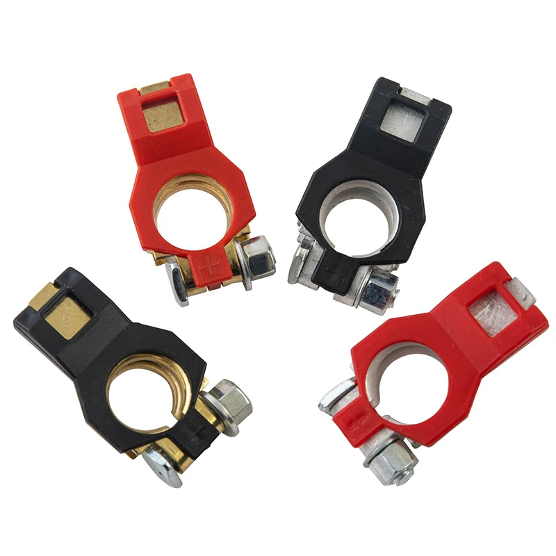 Automotive Bateria Terminal Wire Cable Clamp, Quick Release Connector, Carro Caravan Barco Acessórios, Positivo e Negativo, 12V, 24V, 2 Pcs