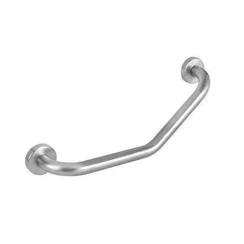 Grab Bar 30 x 30 Cm 45 Degree Angle White Safety Handle Bathroom Support