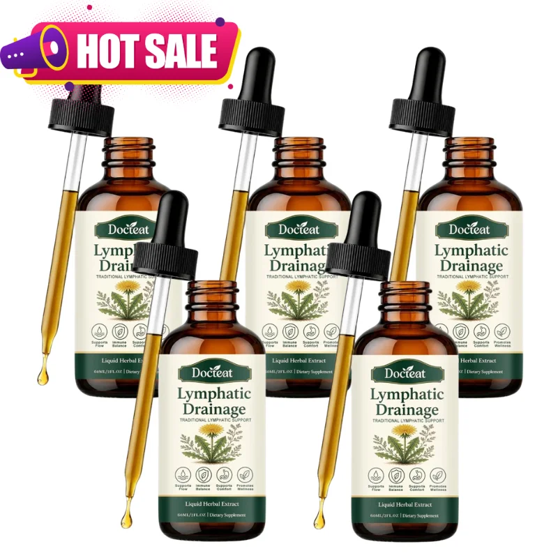 Herbal Wellness Healthcare - Lymphatic Drainage Liquid Support Flow Immune