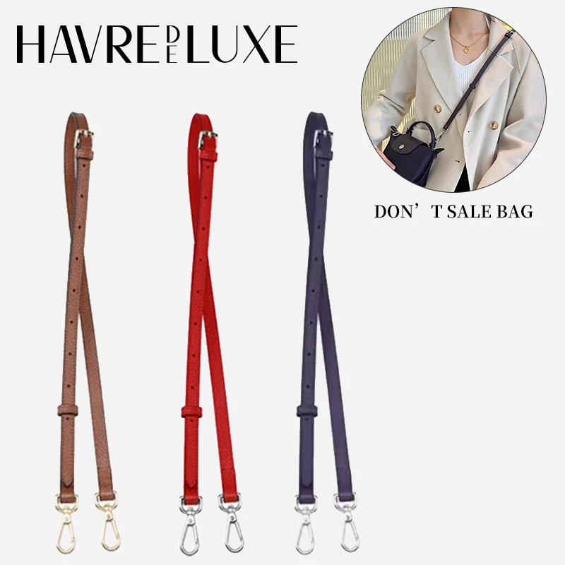 HAVREDELUXE Bag Strap For Longchamp Mini Bag Belt Adjustable Strap Bag Inner Liner Without Punching Modified Shoulder Strap