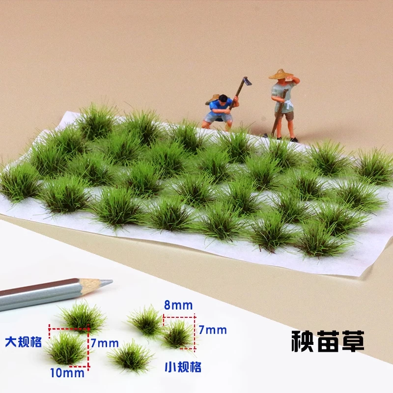 HO N Scale Miniature Flower Cluster Grass Plant Toys Diy Model Making Military Scenery Wargame Railway Train Layout for Diorama