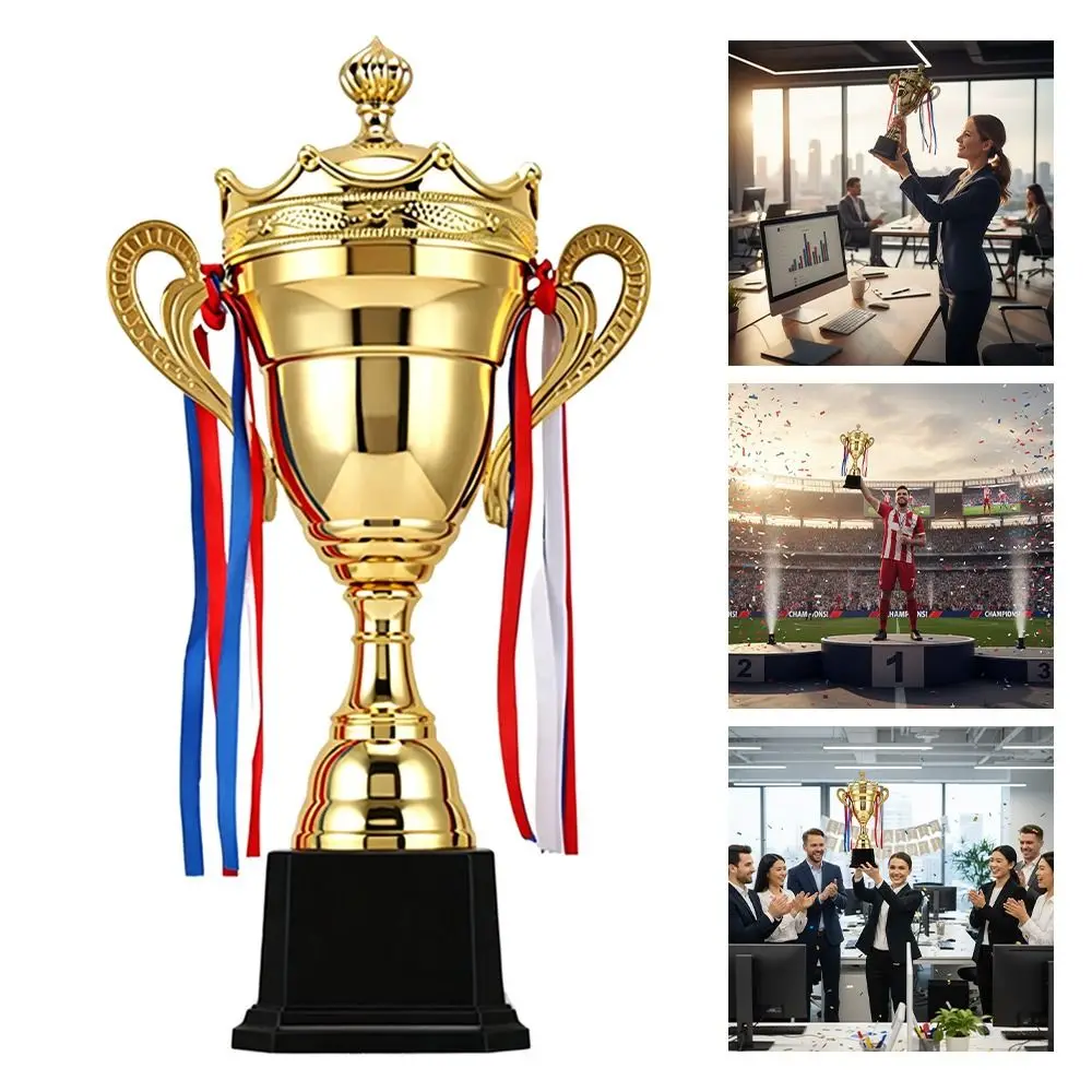 29/32/35/42/47/50CM Gold Trophy Metal Model Gold Color Award Trophy Small Size Small Prize Cup Winner Award Sports Games