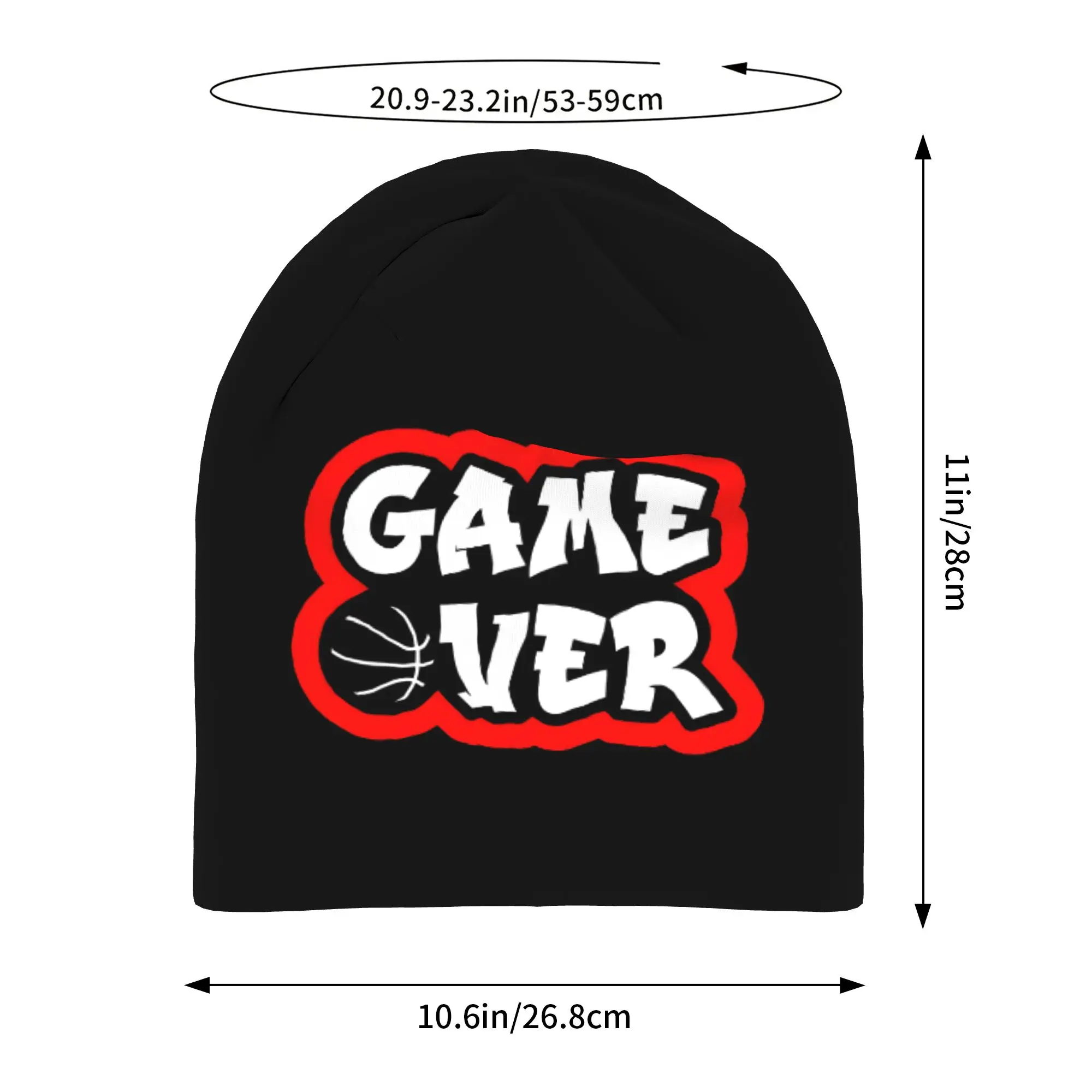 Autumn Game Over Clock Bonnet Homme Outdoor Thin Hat  Skullies Beanies Caps Men Women Creative Hats