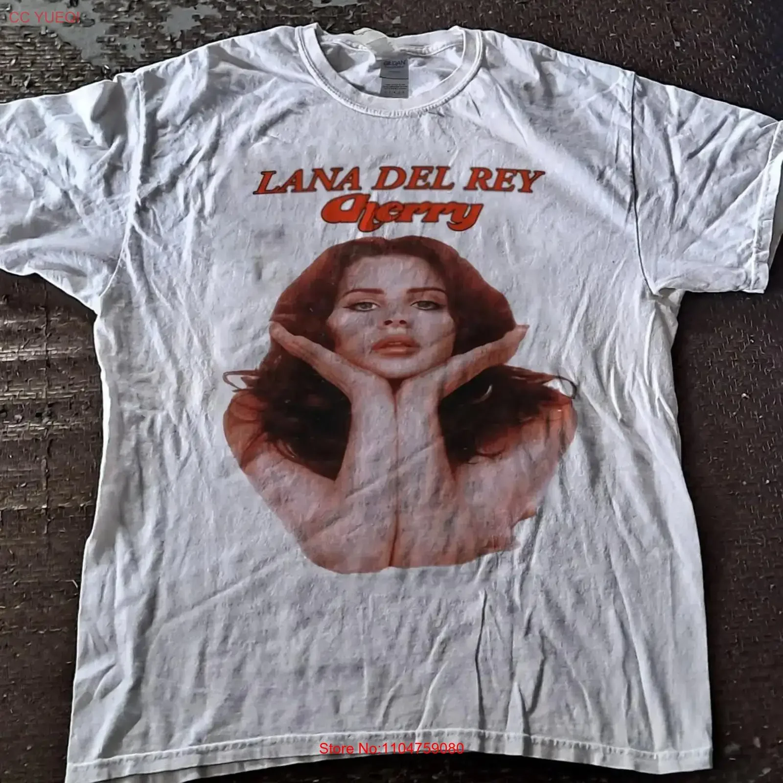 lana del rey T Shirt white color reprint gift fan AN49146 vintage