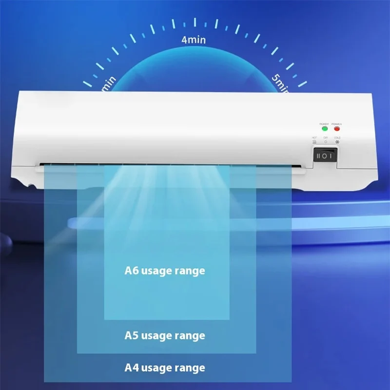 Household Portable Thermal Sealing Machine Cold Hot Anti-Folding Moisture Proof Tear Resistant Plastic Film Photo Laminator
