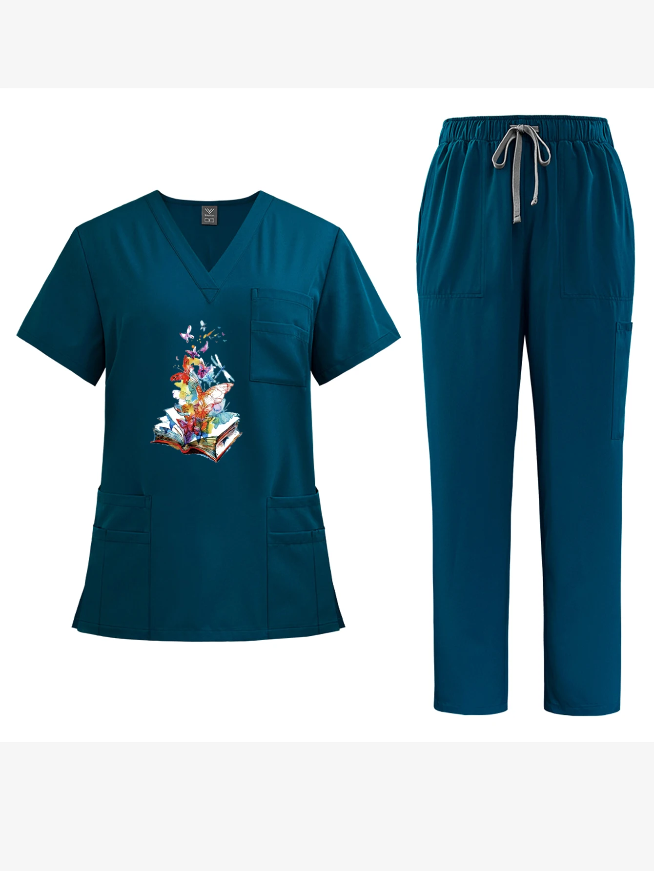 

Custom/DIY/Exclusive Prints Comfortable Loose Unisex Pajama Set Quick-Dry Night Sleep Lazy Weekends Home Leisure Time