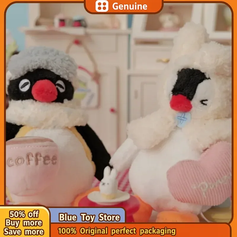 Pingu Pengu Penguins Stay At Home Series Toys Rabbit Pinga Keychain Pendant Pingu Warmth Hugging Backpack Kawaii Gifts Kids Toys