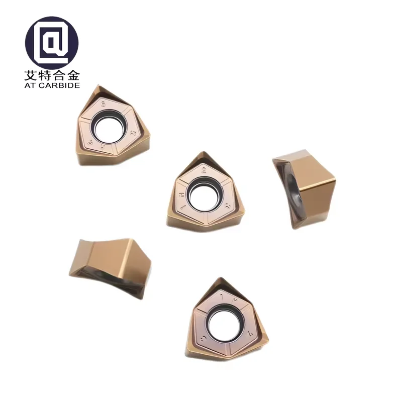 OEM Customized WNMU Tungsten Carbide Inserts WNMU080608 Double-Sided Fast Feed CNC Turning Blade Cutting Tool for Steel
