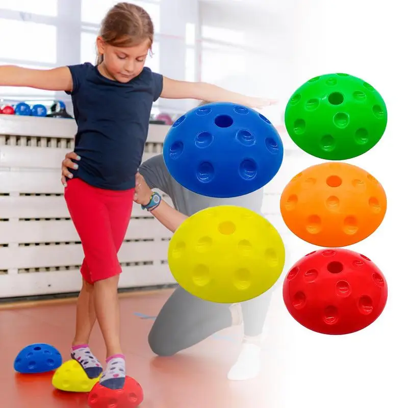 5pcs PP Balance Stepping Stones Sensory Climbing Block For Kids Fitness Ball Balance Trainers Stabilizer Sports Game For Home