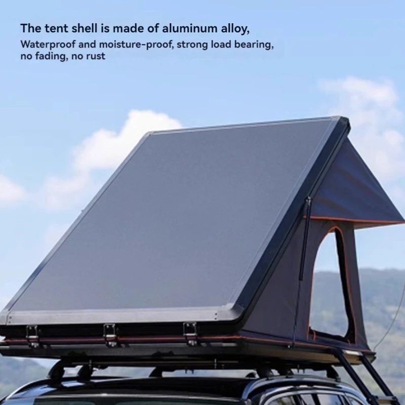 Automático aberto alumínio liga Solar Folding telhado barraca, barraca hidráulica do carro, acampamento ao ar livre