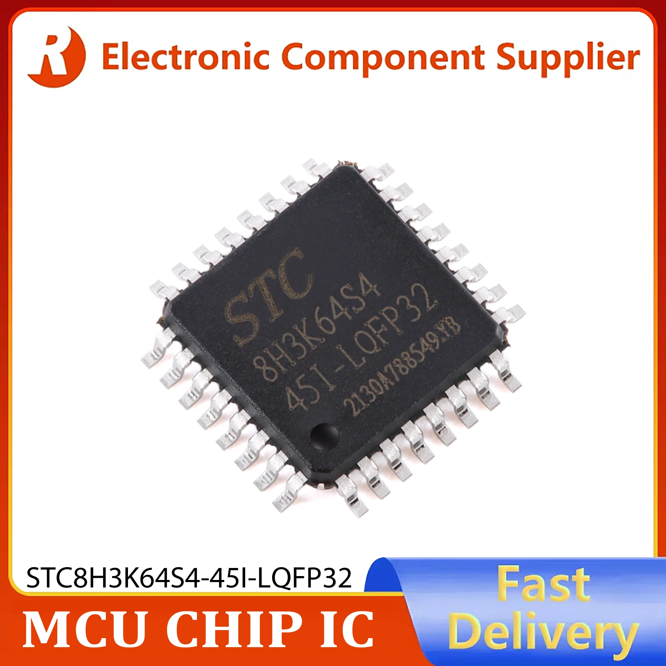5PCS STC8H3K64S4-45I-LQFP32 1T 8051 Microprocessor Microcontroller Chip Original