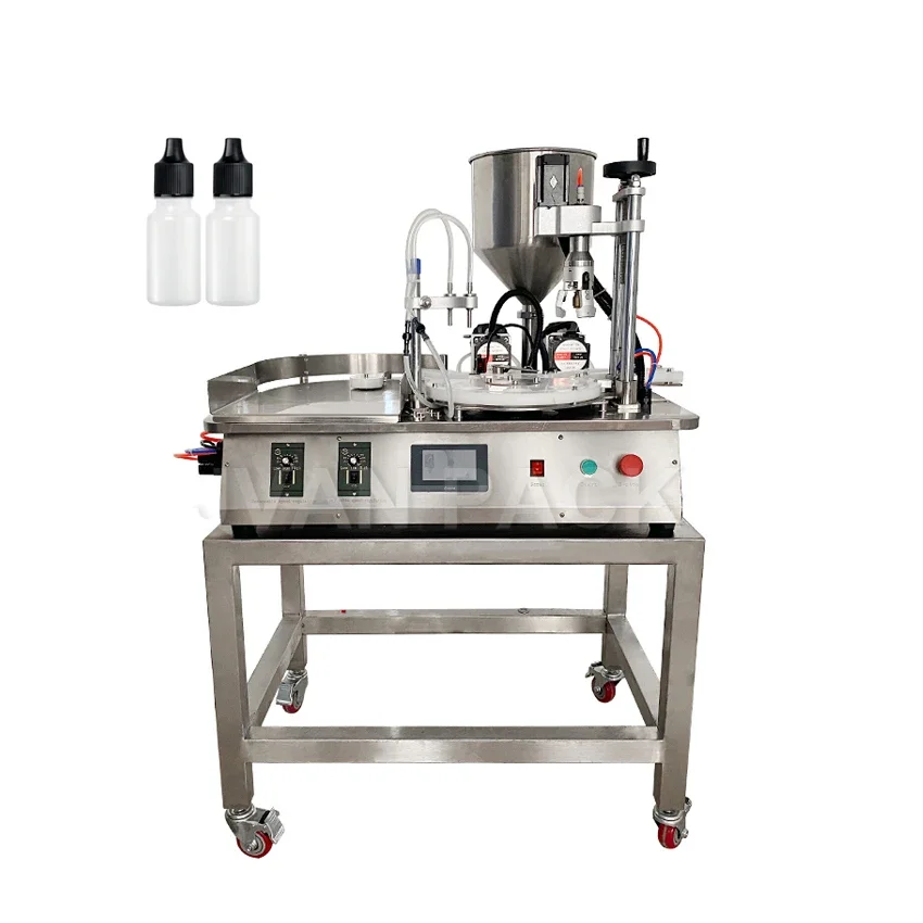 YTSP Rotary Automatic Desktop Small Bottle Vial Filling and Capping Machine