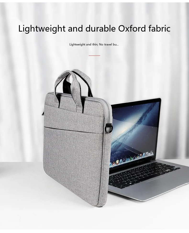 Laptop-Schutzhülle 13,3-15,6 Zoll Oxford-Gewebe Wasserdichte Tragetasche für Notebook Tablet – Detail 10