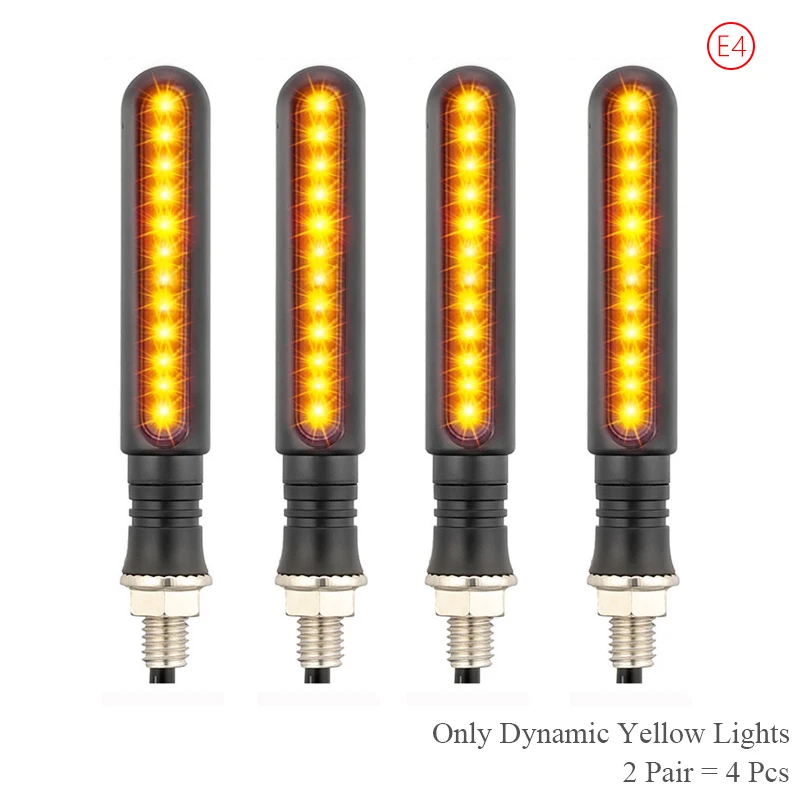 Universele LED Motor Richtingaanwijzers Achterlichten Lamp M10 12V Waterdichte Amber Flasher Indicator Blinker Moto Accessoires