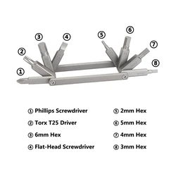 HDRIG MIni ScrewdriversTools Kit Multi-Tool with Allen Wrenches  Standard Tool screwdriver for Photographer Cameras Accessories