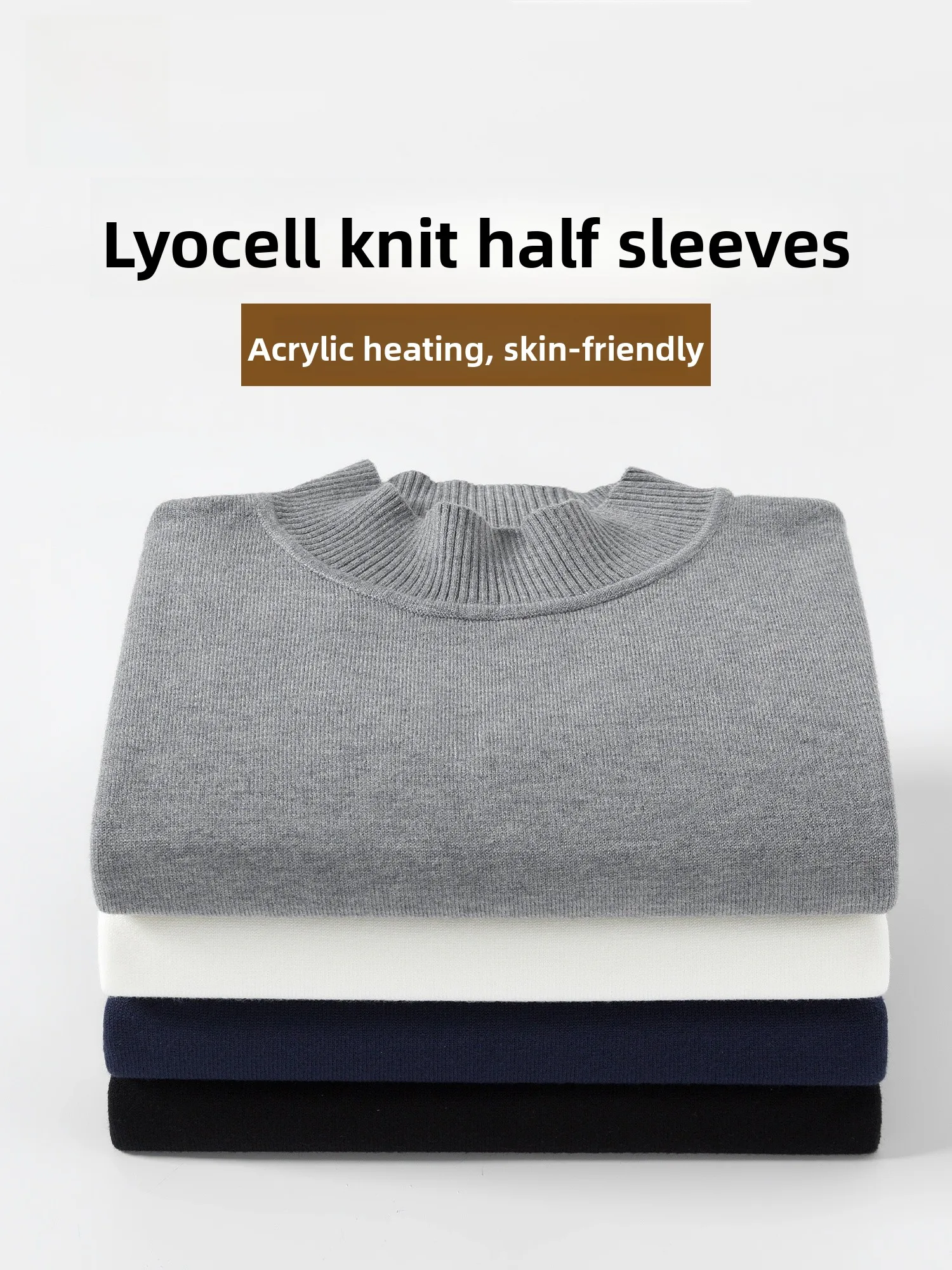 

Мужская футболка-базовый слой с высоким воротником, коротким рукавом, трикотажная, дышащая, влагоотводящая, теплая, мягкая, комфортная.